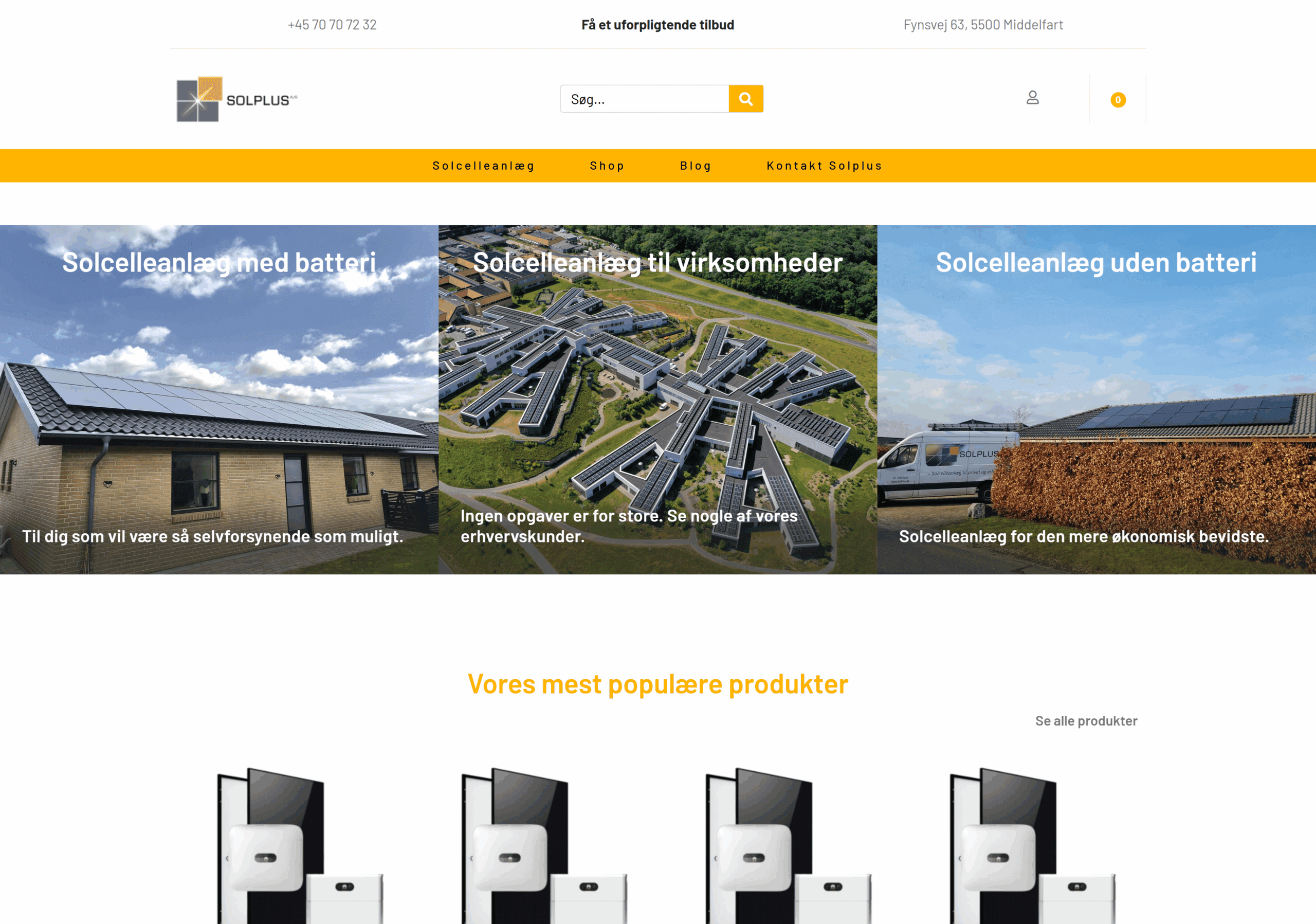 SolPlus A/S - Webshop